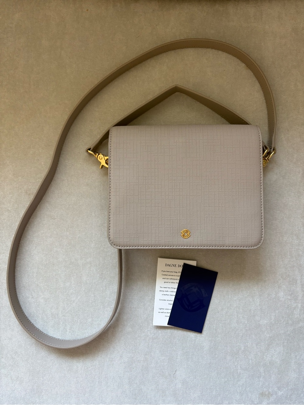 Dagne Dover Epic Crossbody Bag in Beige/Blush